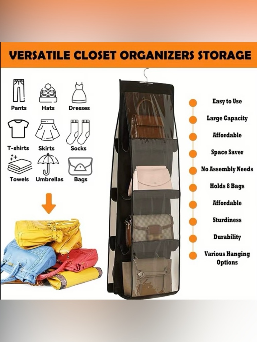 Purse Organizer - 1 Pc - Picture 6 of 6